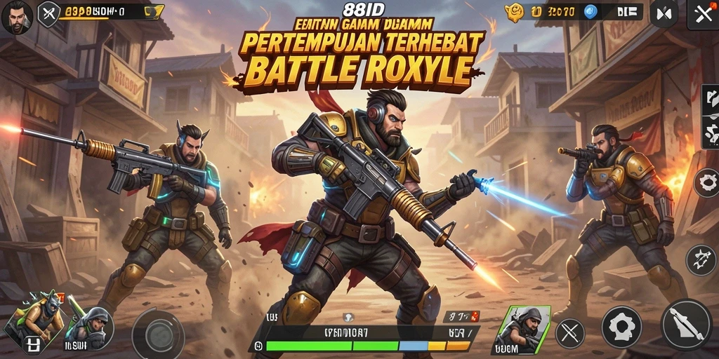 Gameplay seru dalam pertarungan Battle Royale di 88ID.