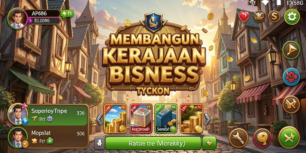 Screenshot utama AP686 menampilkan gameplay Tycoon yang seru dan interaktif.
