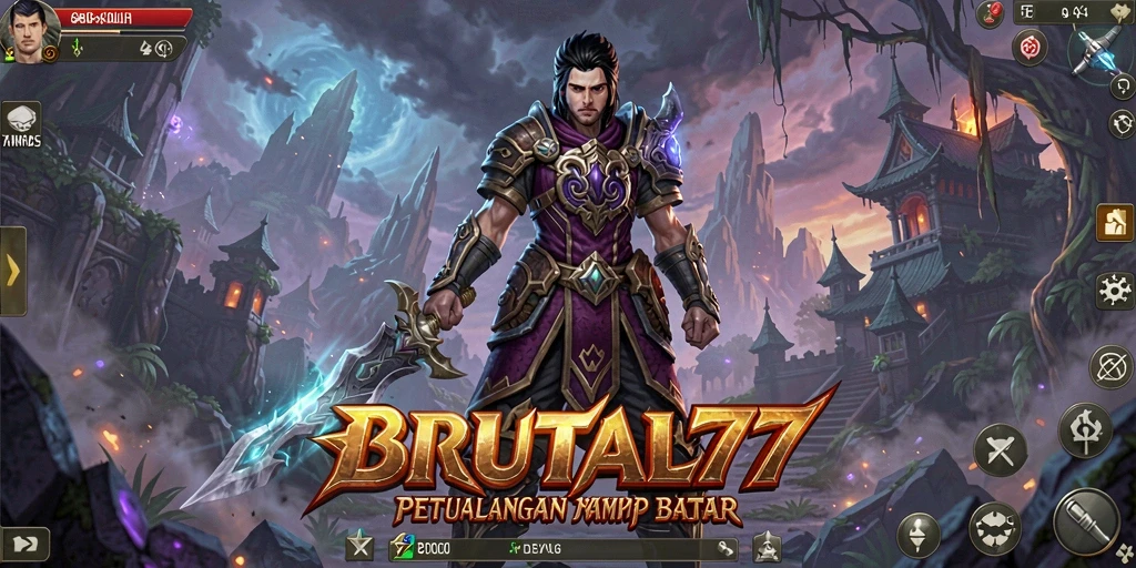 Tampilan gameplay BRUTAL77 yang mendebarkan di dunia MMORPG.