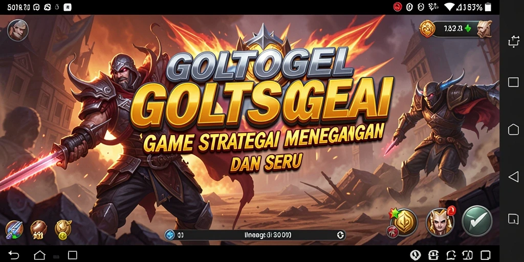 Tampilan gameplay mendebarkan dalam GOLTOGEL dengan strategi cerdas.