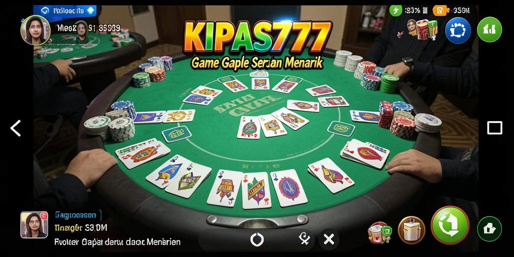 Tampilan gameplay seru KIPAS777 saat bermain Gaple.