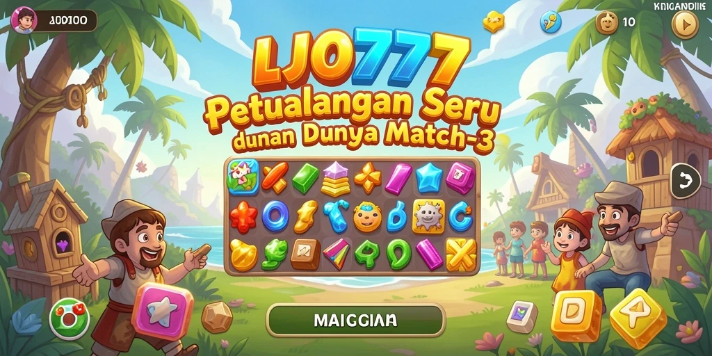 Gameplay LJO777 yang seru dan menantang dalam Match-3.