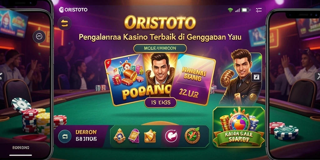 Tampilan gameplay yang menarik dengan berbagai pilihan permainan Kasino.